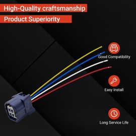 Powkos Alternator Wiring Harness 126600-3650 Compatible with 2008-2017 Honda Odyssey 2009-2011 Pilot Ridgeline 3.5L Replaces 31100-RGW-A01 31100-RGW-A01RM CSF92 104210-5920