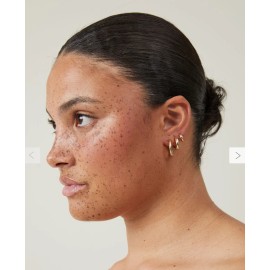 Cotton:On Rubi 3 PAIRS Cotton On Rubi Mid Earring Real Gold Plated Classic Hoop Earrings NEW