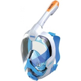 Seac Magica Snorkel Mask Full Face Mask Anti-Fog System with a Soft Mask Body, Dry Top Snorkel with Outlet Valve