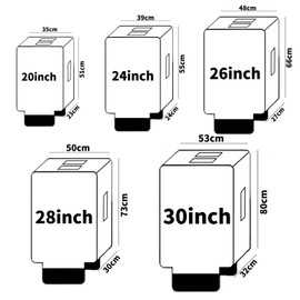DAWNTREES Luggage Cover,28 Inch Clear PVC Suitcase Cover Protectors Luggage for Wheeled Suitcase,Travel Accessories (28Inch)
