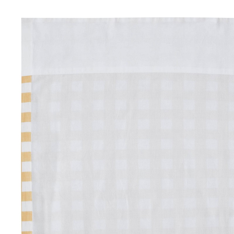 VHC Brands Annie Buffalo Check Farmhouse 72"x40" Door Panel Yellow