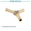 ACROPIX Universal Y Shape 5mm Gold Tone Brass Barb Hose
