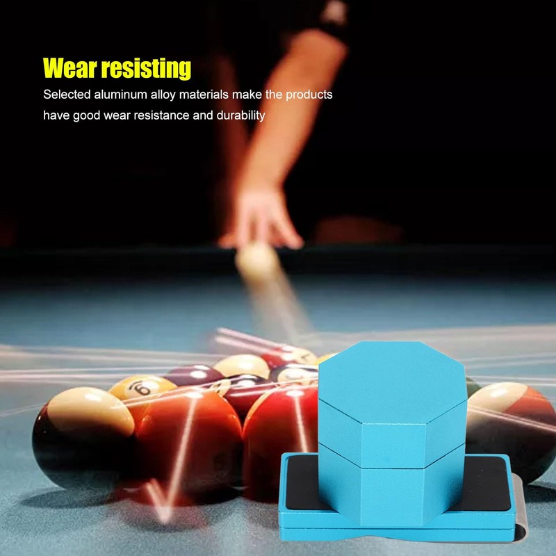 Pool Chalk Holder, Chalk Holder, Aluminum Alloy Octagonal Magnetic Billiard