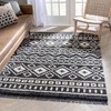 Well Woven Maya Nokomis Grey Moroccan Trellis Diamond Pattern High-Low