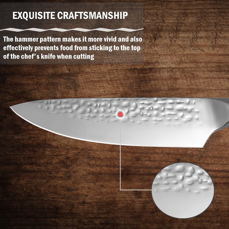 Chef Knife, Super Sharp 7.5 inch Professional Chef's Knife with
