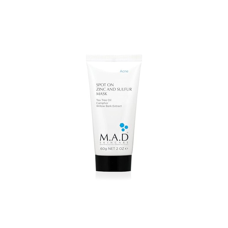 M.A.D SKINCARE ACNE: Spot On Zinc and Sulfur Mask -