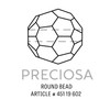 Preciosa Crystal Round Bead 6mm Topaz AB (Package of 20)