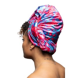 Ecoslay Satin Headwrap, Large, Cerulean, 23 x 70 inches (Cerulean)