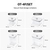 VAKUEN Premium Airtight Food Storage Containers 4-piece/Set, BPA Free, 100%