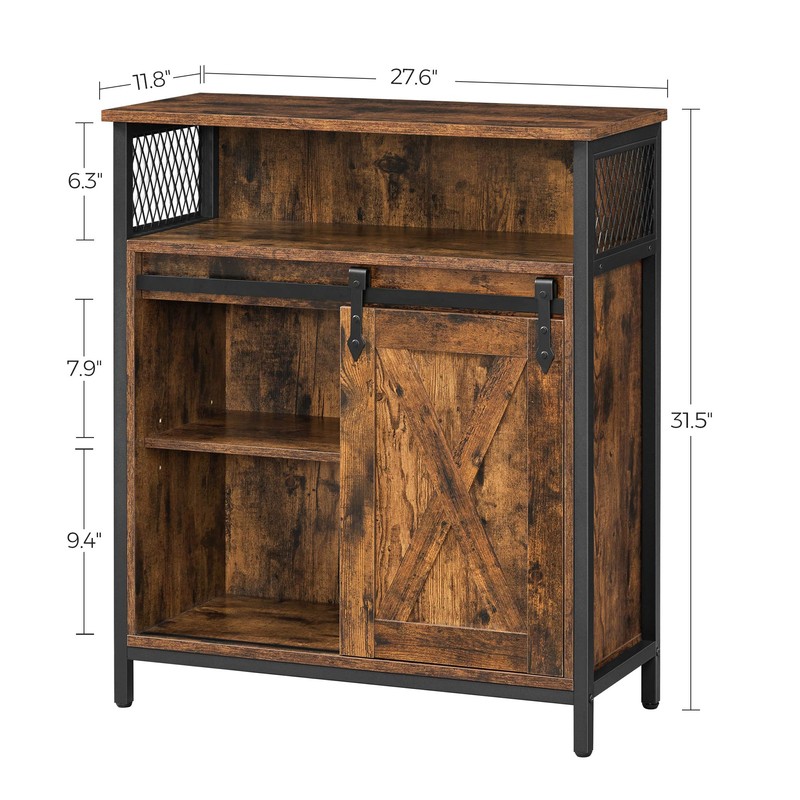 VASAGLE Buffet Cabinet, Coffee Bar Storage Cabinet, Sideboard with 1