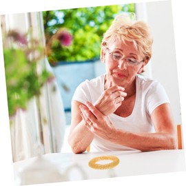 Anneome Elderly Finger Fatigue Relief Metal Massage Rings for Women Ring Gold Plating