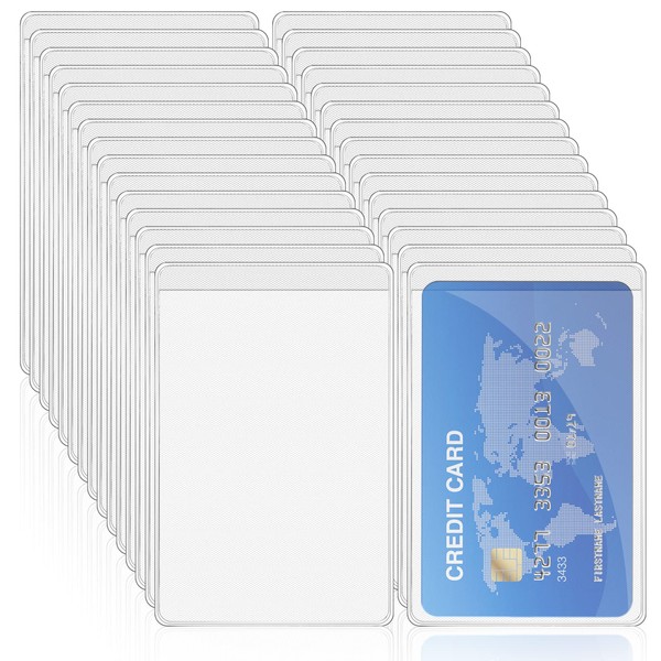 Vicloon Card Case Hard Plastic, Pack of 30 Protective Cases