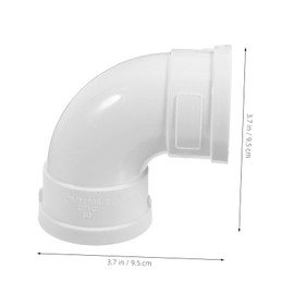 iplusmile 6Pcs PVC Elbow Fittings for Water Drainage Pipe Reliable Indoor Right Angle Connectors for Efficient Water Flow and Electrical Wiring