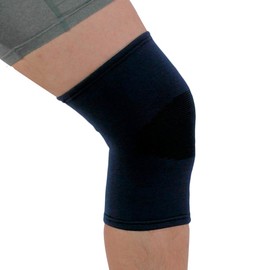 Medical Grade Elastic Compression Knee Support Navy Tubular Sleeve - Medium = 34-38cm