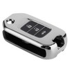 Carbon Fiber Style Folding Car Key Fob Cover Protective Case