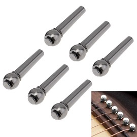 MuzcYM 6pcs Guitar Bridge Pins, Pure Copper Pin Acoustic Guitar Strings Nail Pegs for Acoustic Guitar 6 Strings for Folk Acoustic Guitar