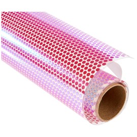 Cricut Holographic Iron On | Mosaic Circles Opal | 61 cm (24 ft) | Heat Transfer Vinyl Roll (HTV) | For use with all Cricut Cutting Machines