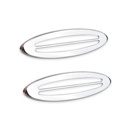 OLIMPOCICLI Chrome Rear Side Marker Louvers Fits for 1997-2004 Corvette