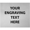 1.5" x 1.25" Custom Silver Engraving Plate, Engraving Included