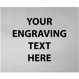 1.5" x 1.25" Custom Silver Engraving Plate, Engraving Included