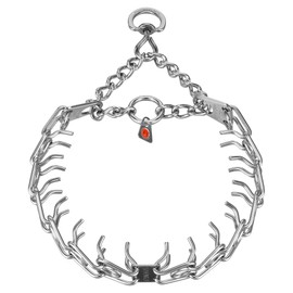 Herm. Sprenger Ultra-Plus Prong Dog Training Collar, Anti Pull Training Pinch Collar, Stainless Steel (3.0 mm x 17" Neck Size; 20" Chain Length) - Swivel-Ring Version