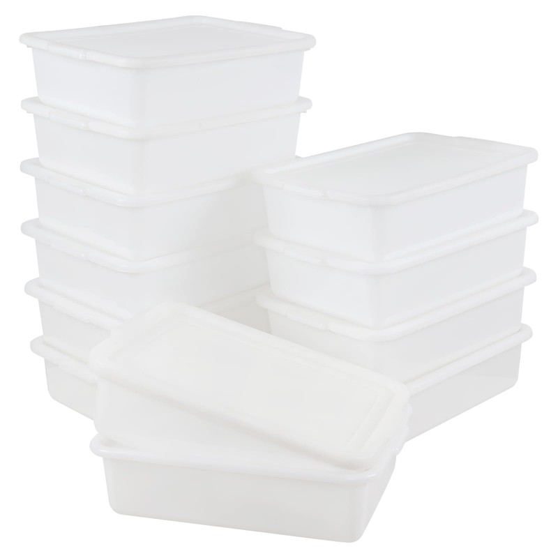 Doryh 12-Pack 13 L Commercial Bus Tub with Lid, Plastic