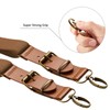 Buyless Fashion Leather End Suspenders for Men - 48" Elastic