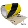 Electriduct Tunnel Tape with Non-Adhesive Center Channel Path for Cable