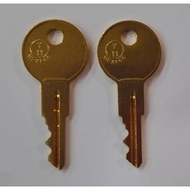 Generic 2 Replacement Keys Cut to Key Code PRM503 for SnugTop Camper or Timeline Pickup/RV Topper Pop Out T-Handle. (only for T-Handles), Brass