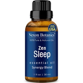 Zen Sleep Essential Oil Blend 30 ml - Lavender & Rosemary Relaxing Oil for Diffusers & Humidifiers - Calming Aromatherapy for Peaceful Sleep - Nexon Botanics