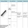 Drive-up Golf Cart Battery Hold Down Plate Rods Kit, Washers