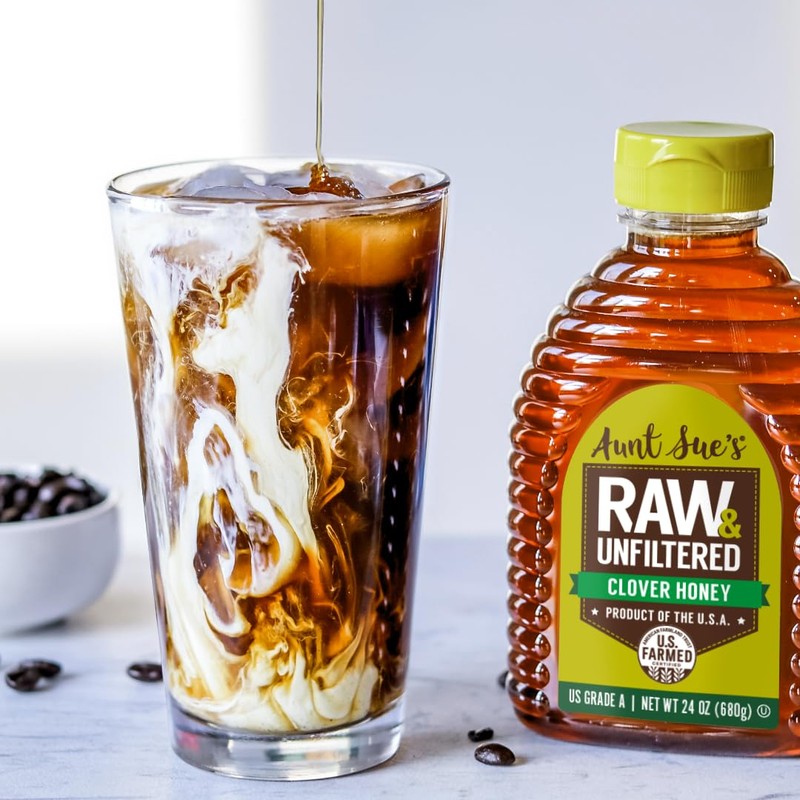 Aunt Sue Raw & Unfiltered USA Clover Honey From Local