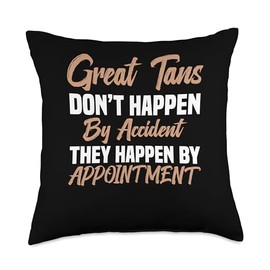 Spray Tan Tech Tanning Oil Spray Tan Kit Spray Tan Artist Throw Pillow