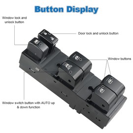 WMPHE Window Switch Compatible with Subaru Forester 2014 2015 2016, Automatic Master Power Window Switch, Driver Left Side 3+16 Pins, Replacement for 83071-SG040
