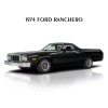 1974 Ford Ranchero in Black NEW Metal Sign: 9x12" Ships Free