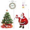 Tuopuda Christmas Window Stickers Large Santa Claus Xmas Tree Gift