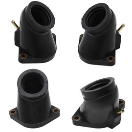 laffoonparts 4PCS XVZ1300 Carburetor Intake Manifold Boots for Yamaha Royal Star 1300 Tour Classic 1996-2001 XVZ13A | Motorcycle Carb Boot Joint Kit | Replaces#4NK-13586-00,4NK-13596-00-00