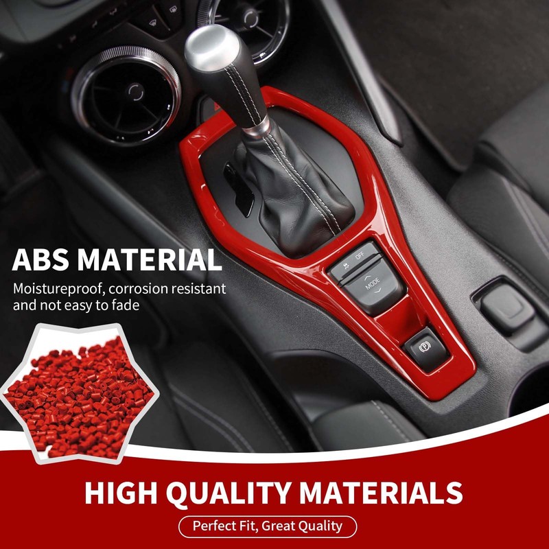 RAZPOY for Camaro Interior Trim Kit, 6PCS Gear Shift Panel