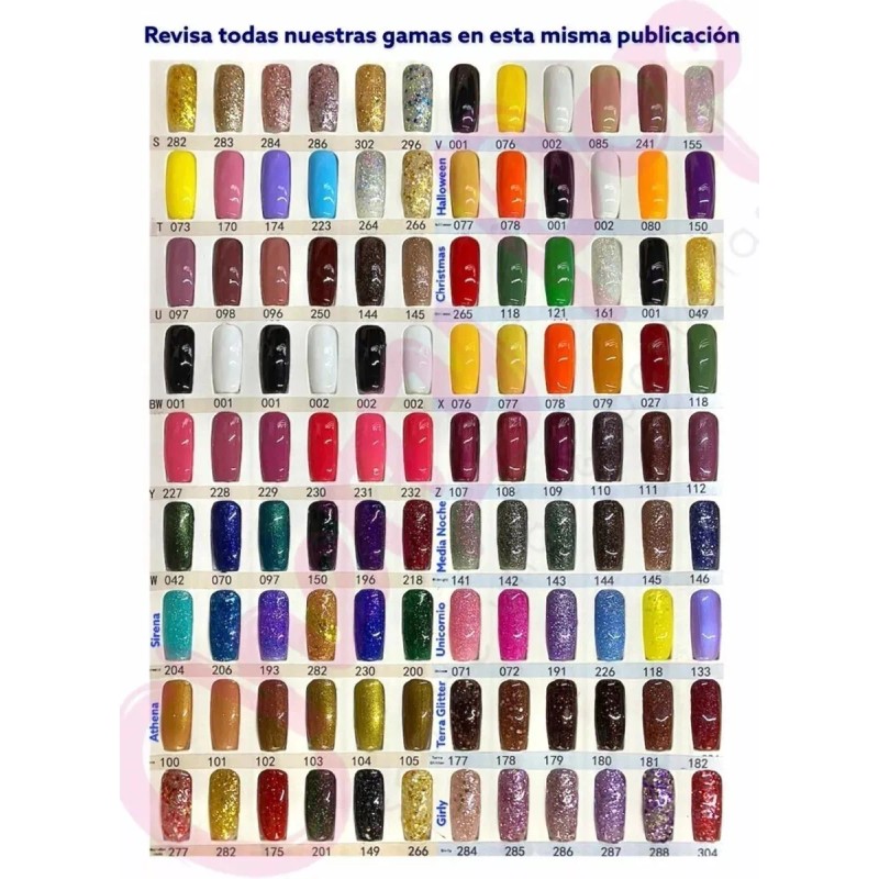 Mussa Set Esmaltes Semi Permanentes Marca Mussa Caja Con 6