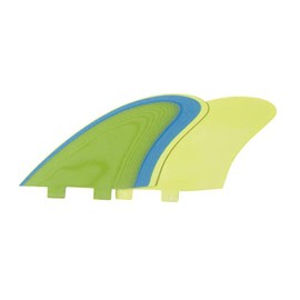 Liquida Sizzla Twin Keel Fins, FCS I System, FK Glass (Green, Blue, Yellow)