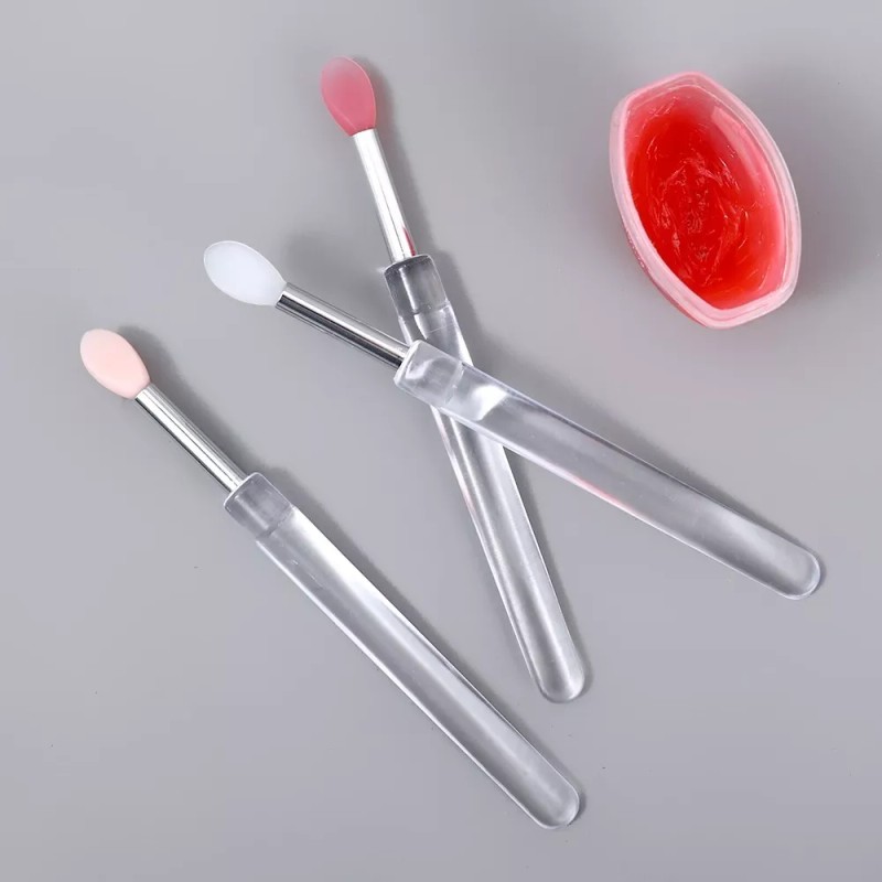DFS Beauty Brocha Silicón C/ Tapa Maquillaje Pigmentos De Viaje