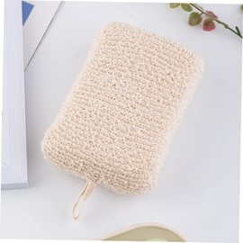WOONEKY 2pcs Sc Sponge Body Scrubbers Exfoliating Brush Bath Products Linen Woven Layer