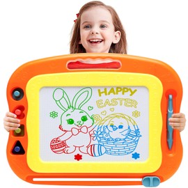 Magnetic Drawing Board Toddler Toys for Girls Boys, 15 Inch Erasable Doodle Board for Kids Colorful Etch Education Sketch Doodle Pad Toddler Toys for Age 3 4 5 6 7 Year Old Girl Boy
