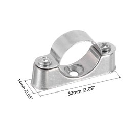 uxcell 10Pcs Pipe Support Pipe Bracket Clamp for OD 25mm Pipe Wall Mount Ceiling Mount Rigid Pipe Straps for Metal Pipe Tube