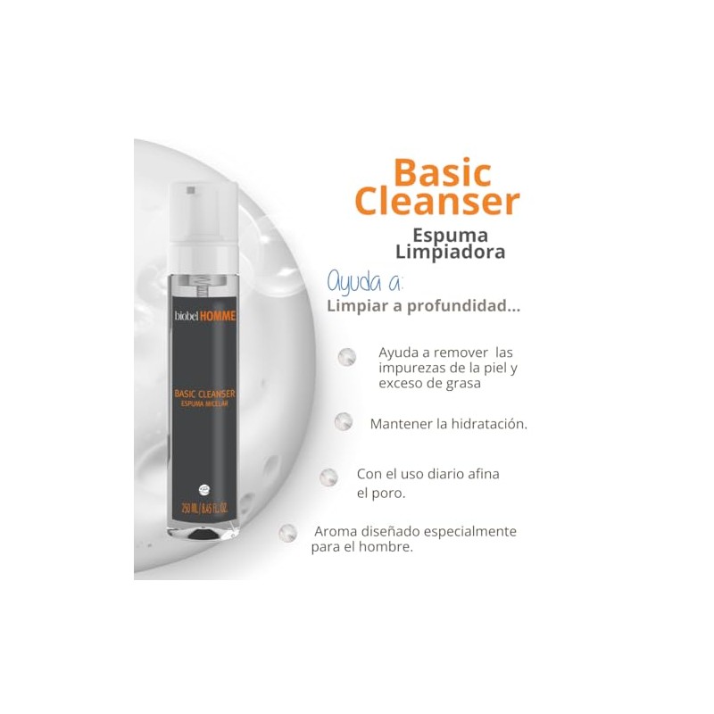 Biobel HOMME Basic Cleanser (Espuma Limpiadora)