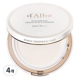 Dalba Waterful Fresh Sun Cushion Original SPF50+ PA++++, 15g, 4 pieces / 달바 워터풀 프레쉬 선쿠션 본품 SPF50+ PA++++, 15g, 4개