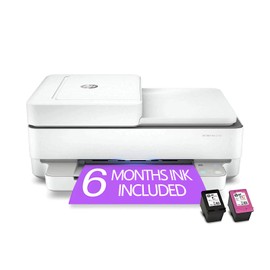 NewHP Envy Pro 6458e All-in-One Wireless Color InkJet Printer Scanner Copier, Print Scan Copy Fax, Auto 2-Sided Printing for Home, Office, Business, Mobile Printing, 6 Months of Instank Ink Included