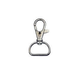 MAKRAMA Gancho Para Llavero Macrame 2cm (10 Pzas) (Plateado)