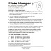 Flatirons Disc Adhesive Plate Hanger Set (6-1.25 Inch Hangers)