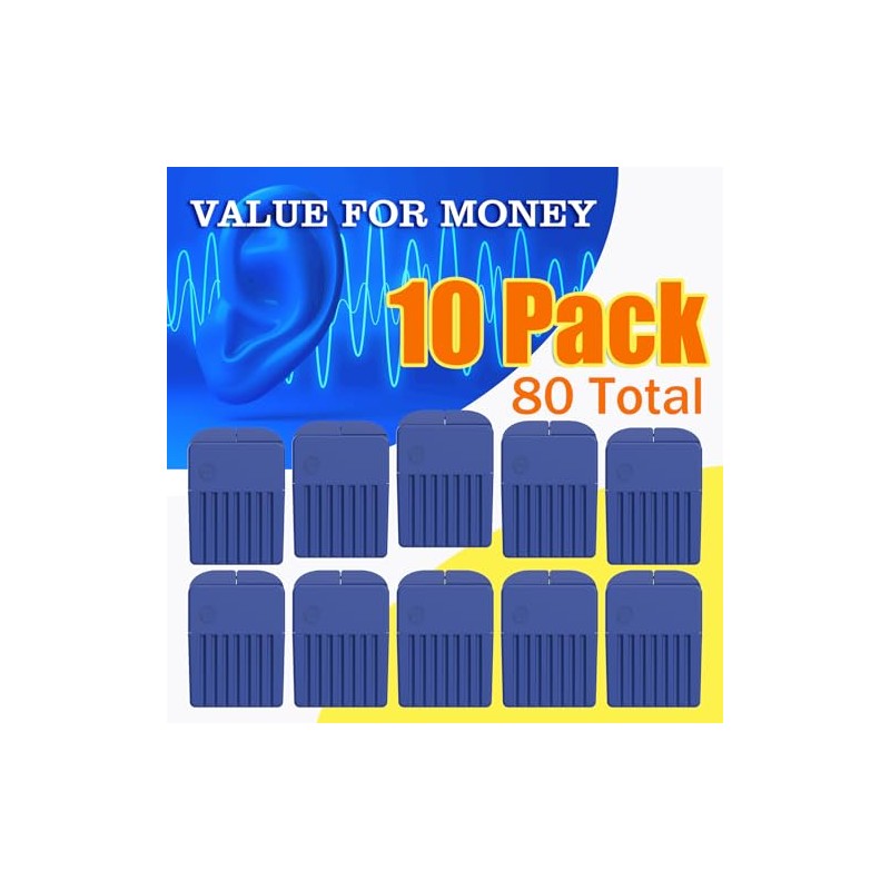 (80 Pcs) Starkey Hearing Aid Wax Guards Filters, Hear Clear